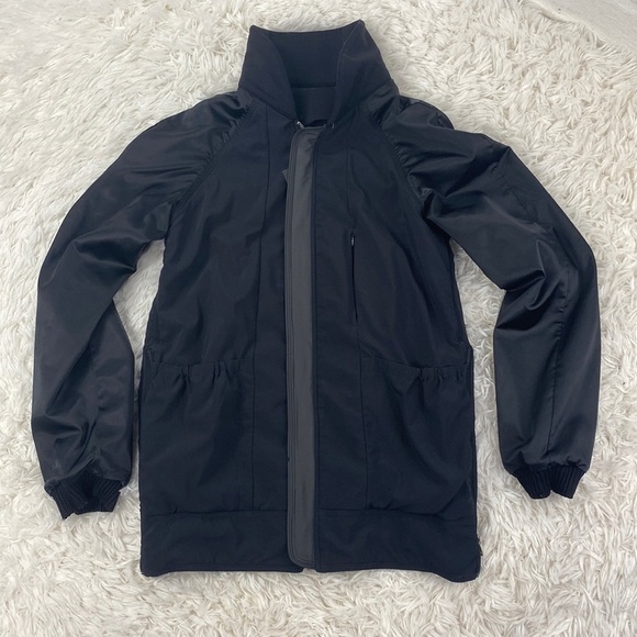 Lululemon Both Ways Bomber Heathered Black / Black - Picture 2 of 8